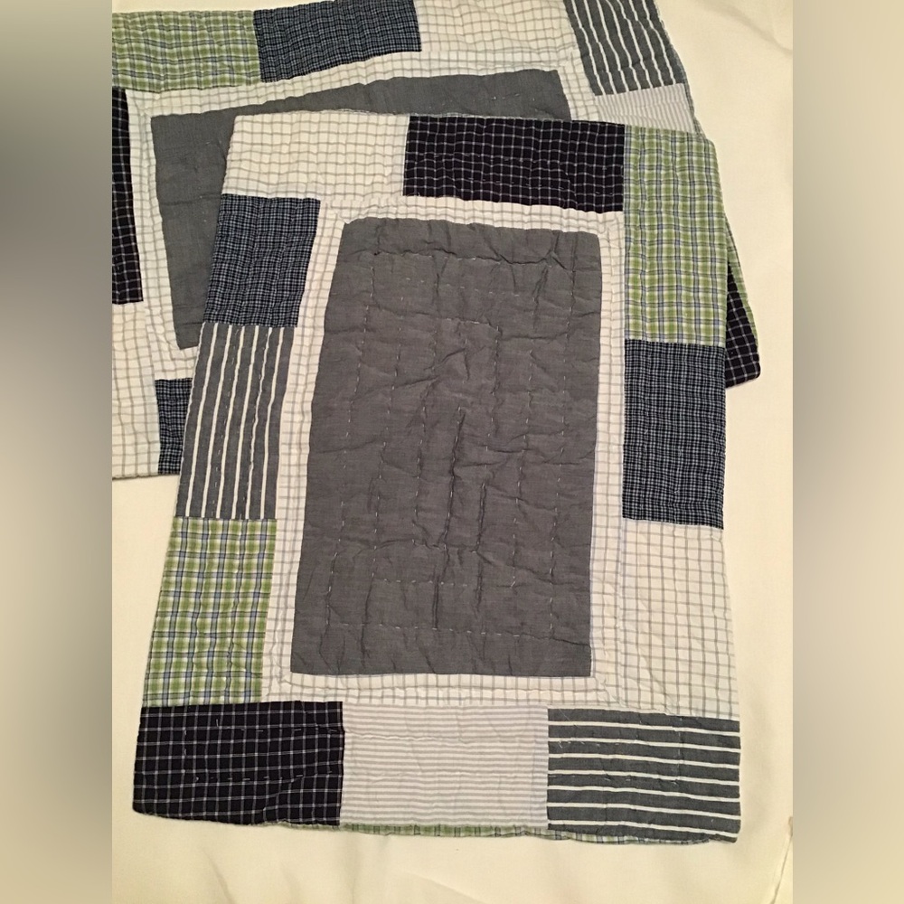 POTTERY BARN KIDS Patchwork Quilted Pillow Shams